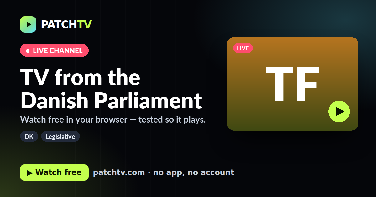 TV from the Danish Parliament