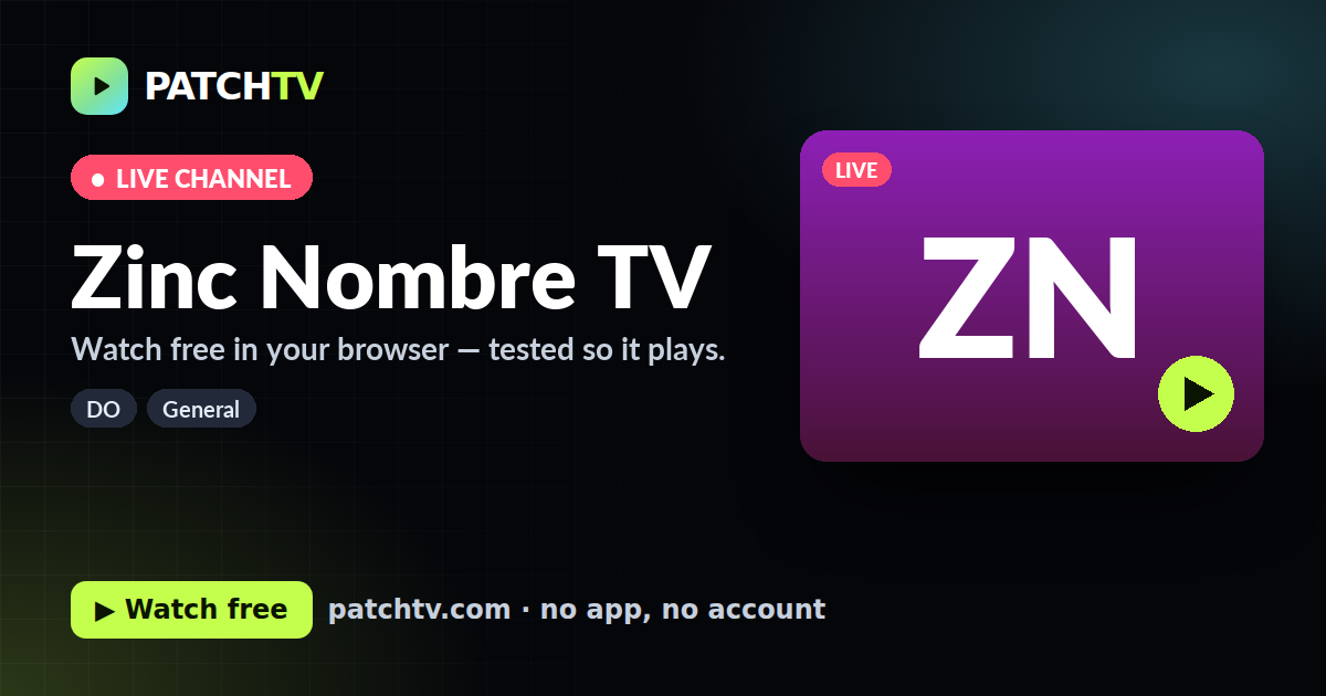Zinc Nombre TV