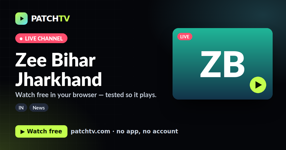 Zee Bihar Jharkhand