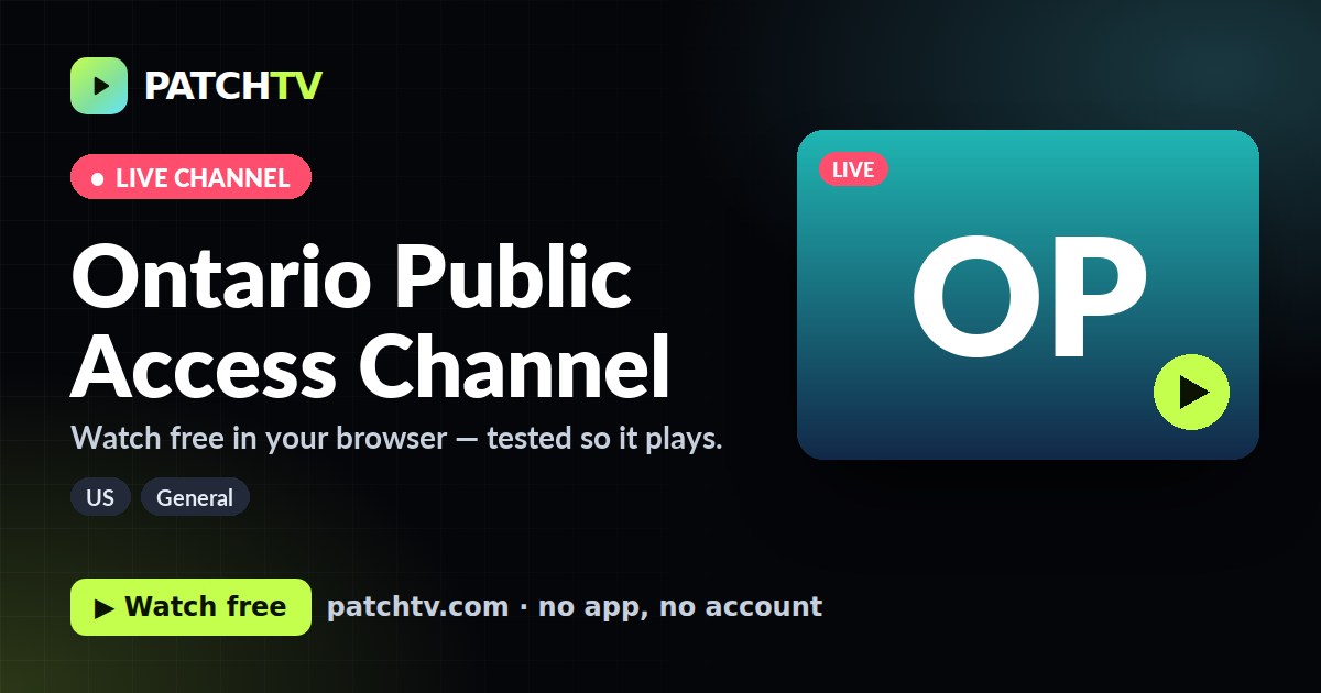 Ontario Public Access Channel