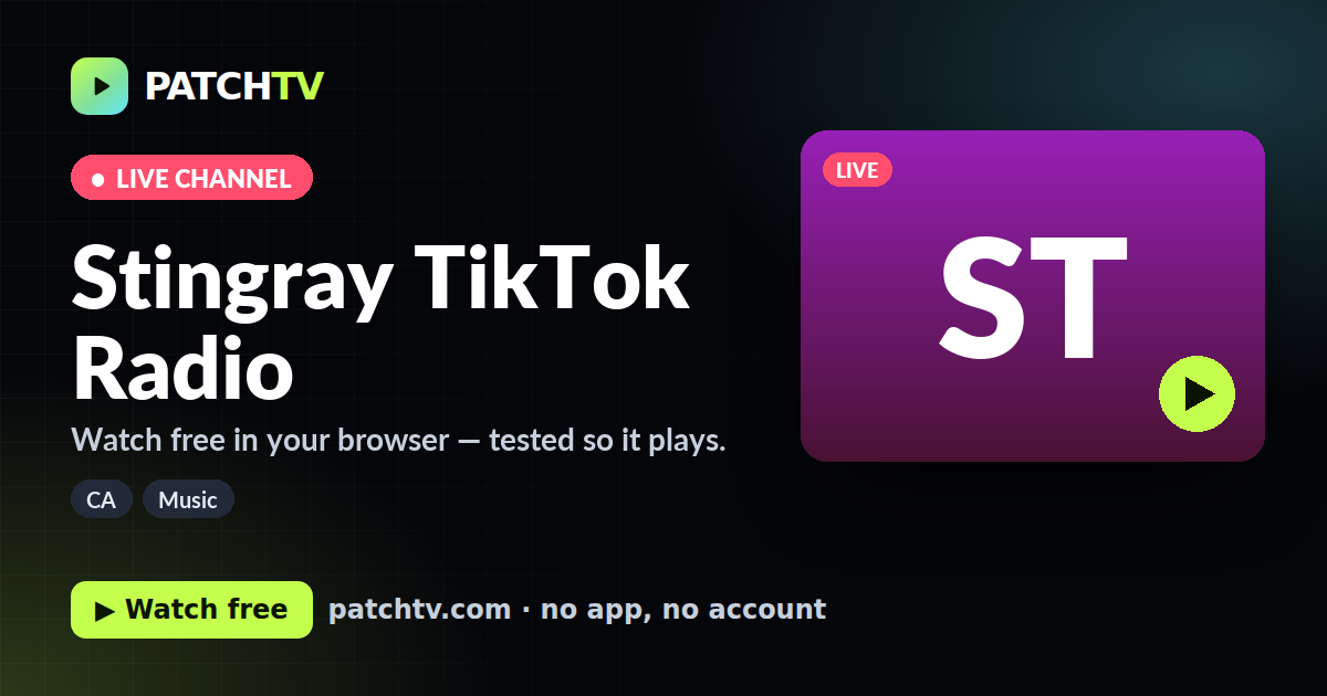 Stingray TikTok Radio